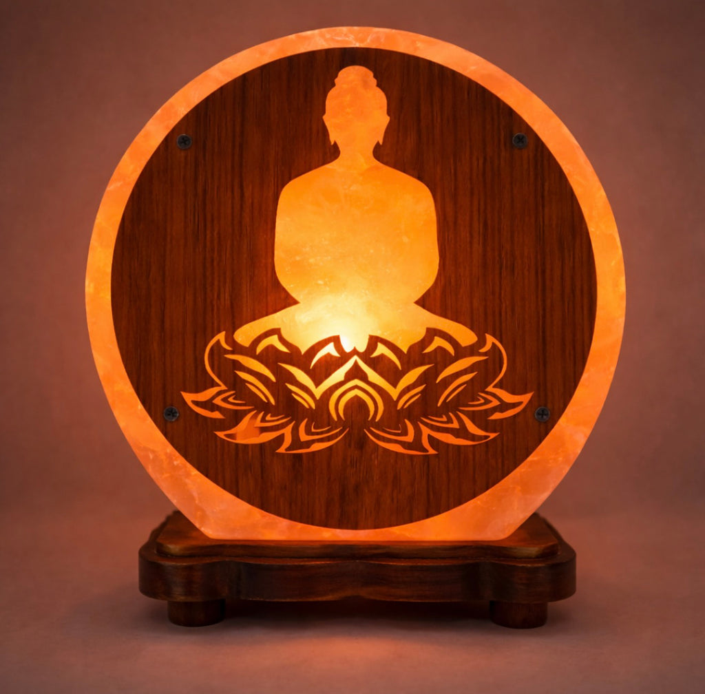 Himalaya-Salzlampe - Lotus Buddha 5KG