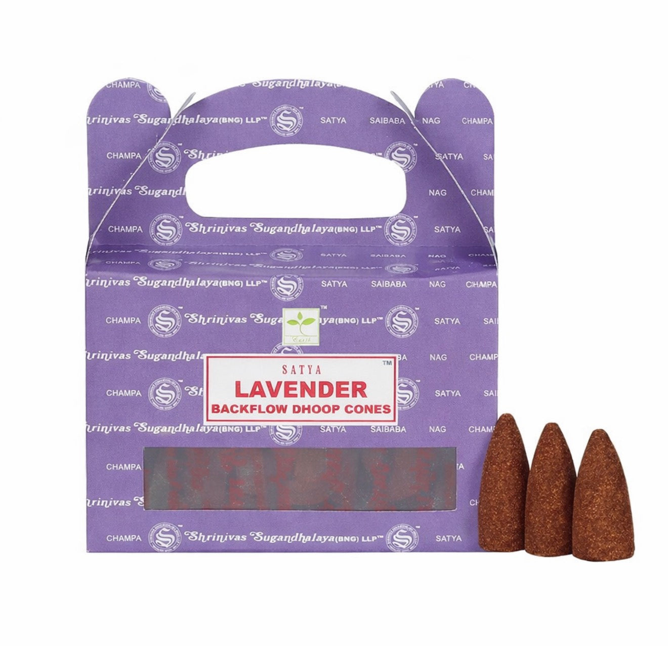Räucherkegel Satya Lavendel 70g
