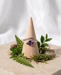 Ring Silber 925 Tropfen - Amethyst