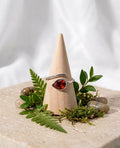 Ring 925er Silber Tropfen - Granat