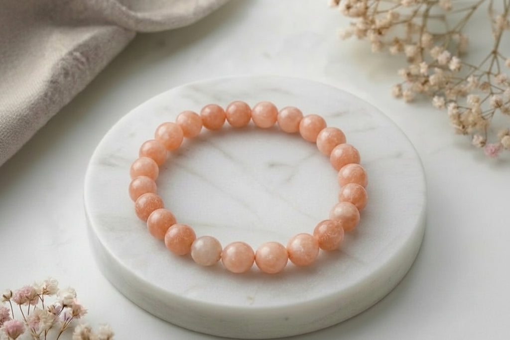 Sonnenstein-Kugelarmband 6 mm und 8 mm AA