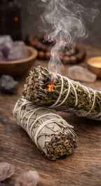 Weißer Salbei- & Rauten-Smudge-Stick 10cm (1 Stück)