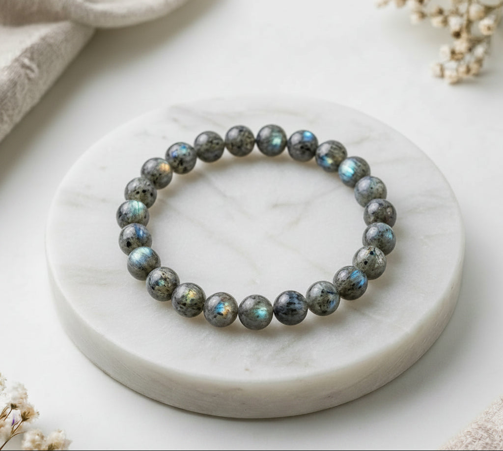 Armband Labradorit Kugeln 6mm AA, 8mm AA oder 10mm A