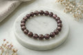 Armband Sonnenstein schwarz-orange Kugel 8 mm, 10 mm und 12 mm AA