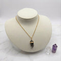 Goldene Boho-Halskette Edelstahl - Labradorit A