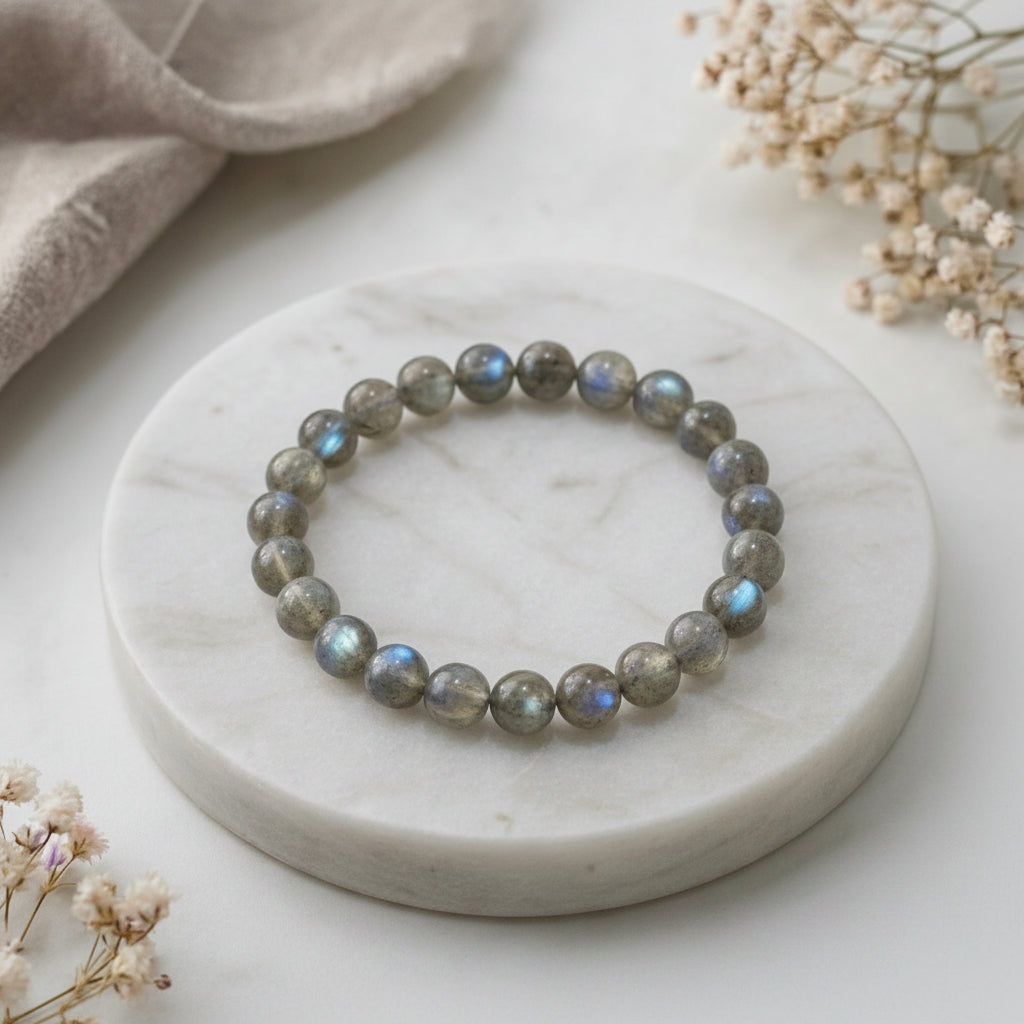 Armband Labradorit Kugeln 6mm AA, 8mm AA oder 10mm A