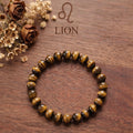 Löwe – Kugelarmband Tigerauge 8mm AA