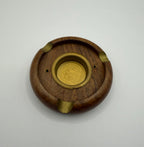 Runder Räucherstäbchenhalter aus Holz