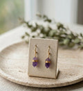 Ohrringe Spitze Amethyst A