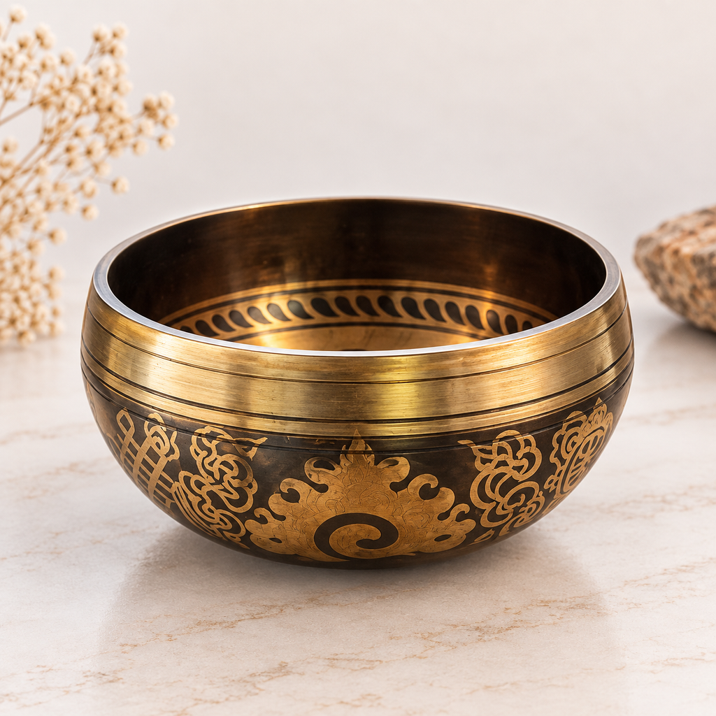Bol chantant les 5 Bouddha 12cm (1 pièce)