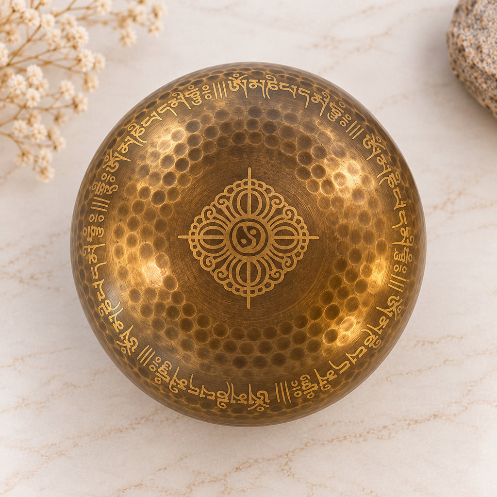 Bol chantant yeux de Bouddha 16cm (1 pièce)