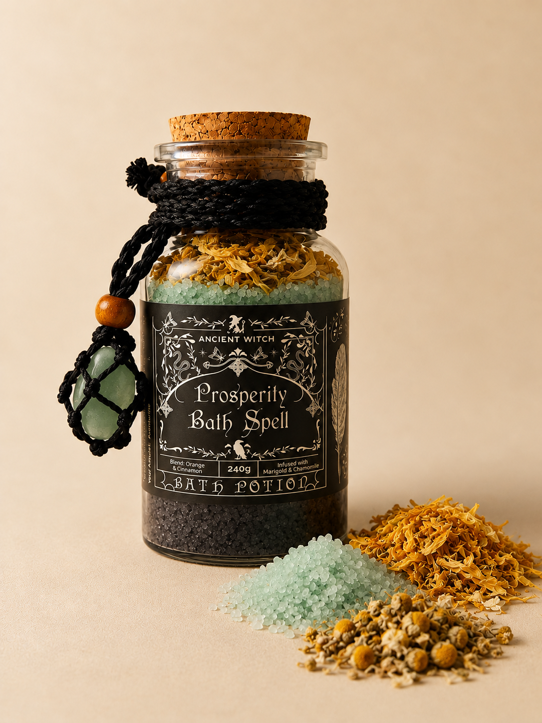 Potion de bain de Sorcière Ancestrale - Aventurine/Prospérité